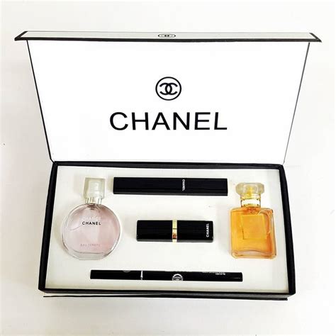 chanel 5 pcs combo set|chanel fragrance set.